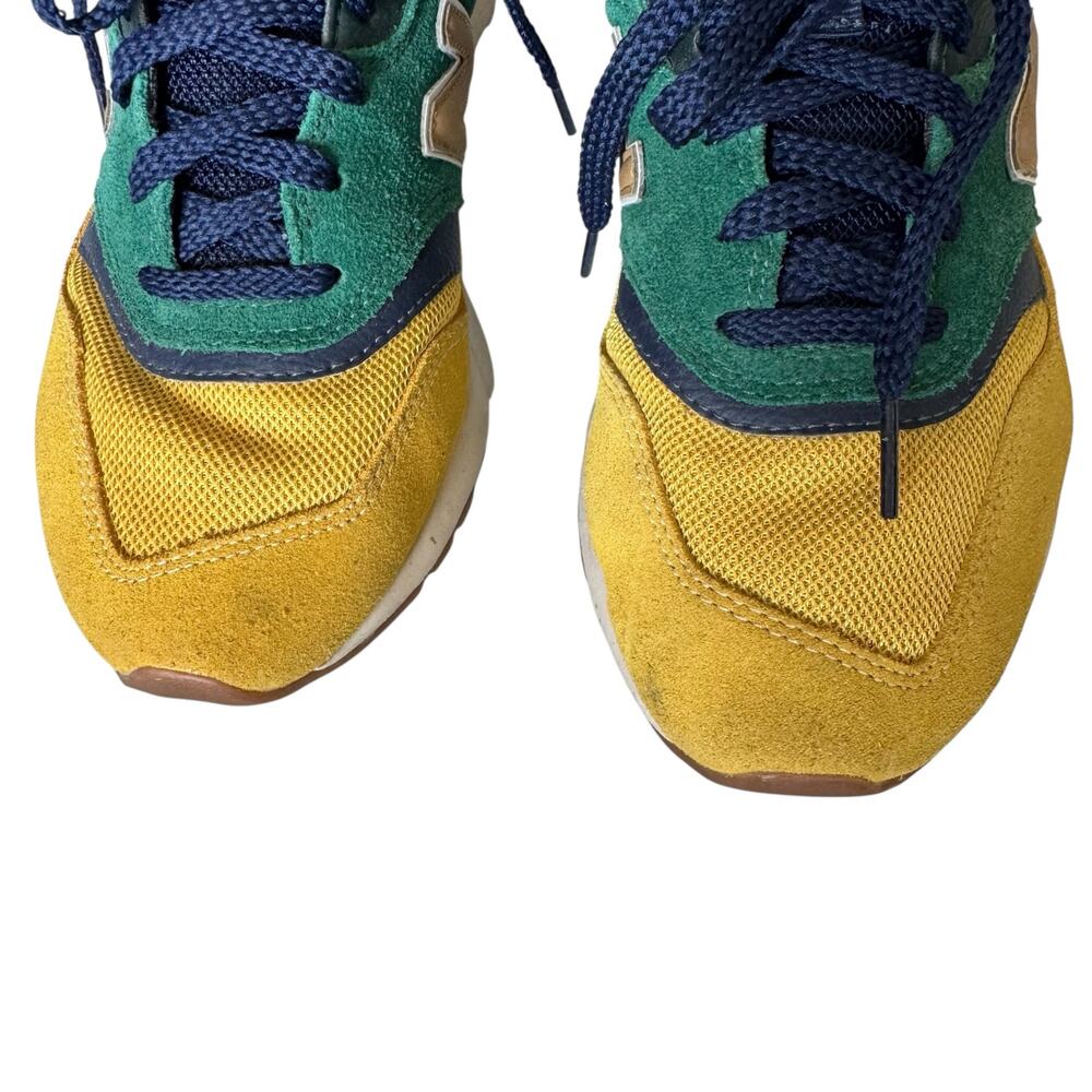 New Balance Men's 997H Camper Green Blue Yellow Retro Urban Sneaker - Size 7 - Picture 5 of 8